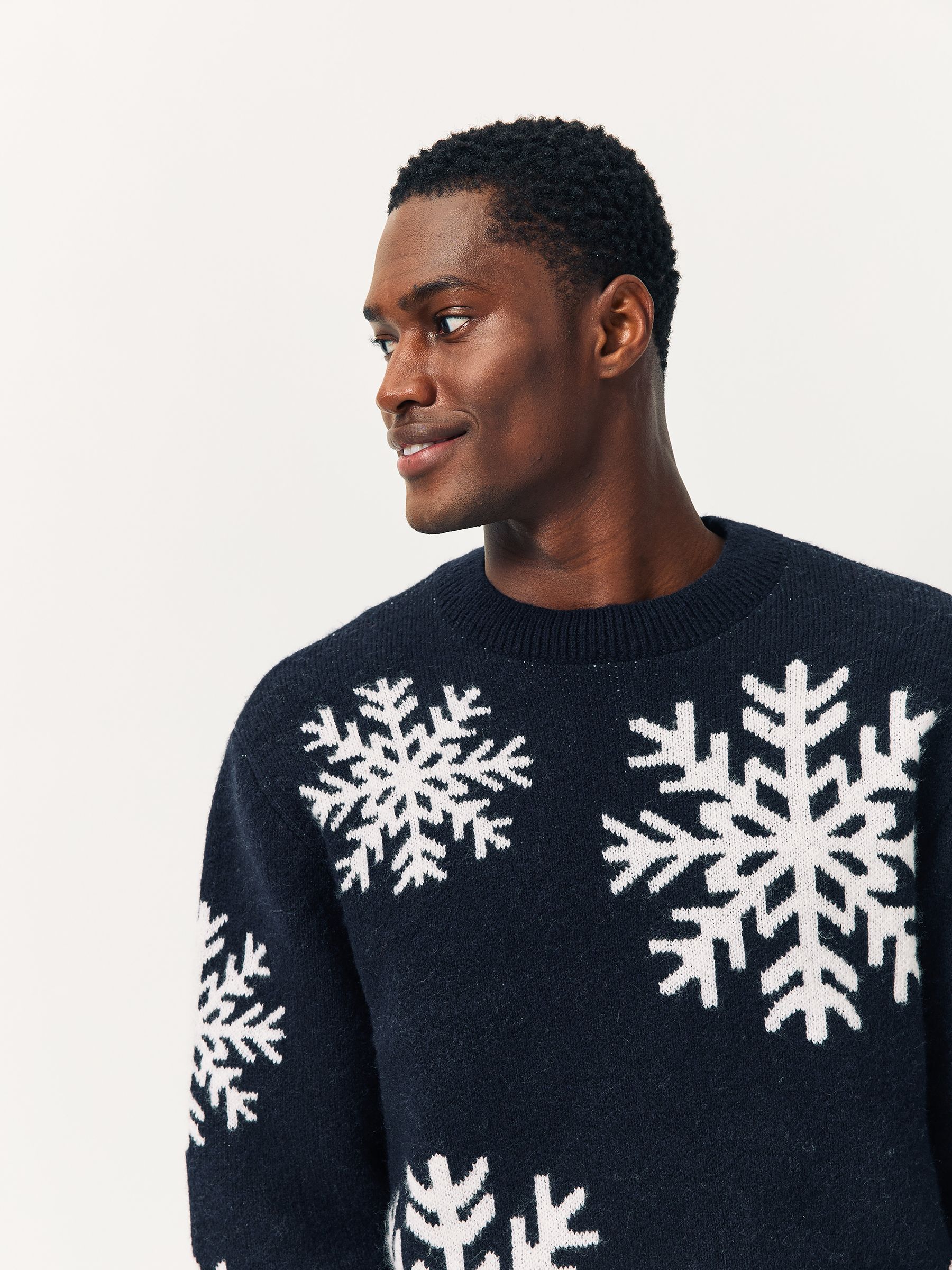 Lipsy Christmas Crew Neck Snowflake Family Knitted Jumper