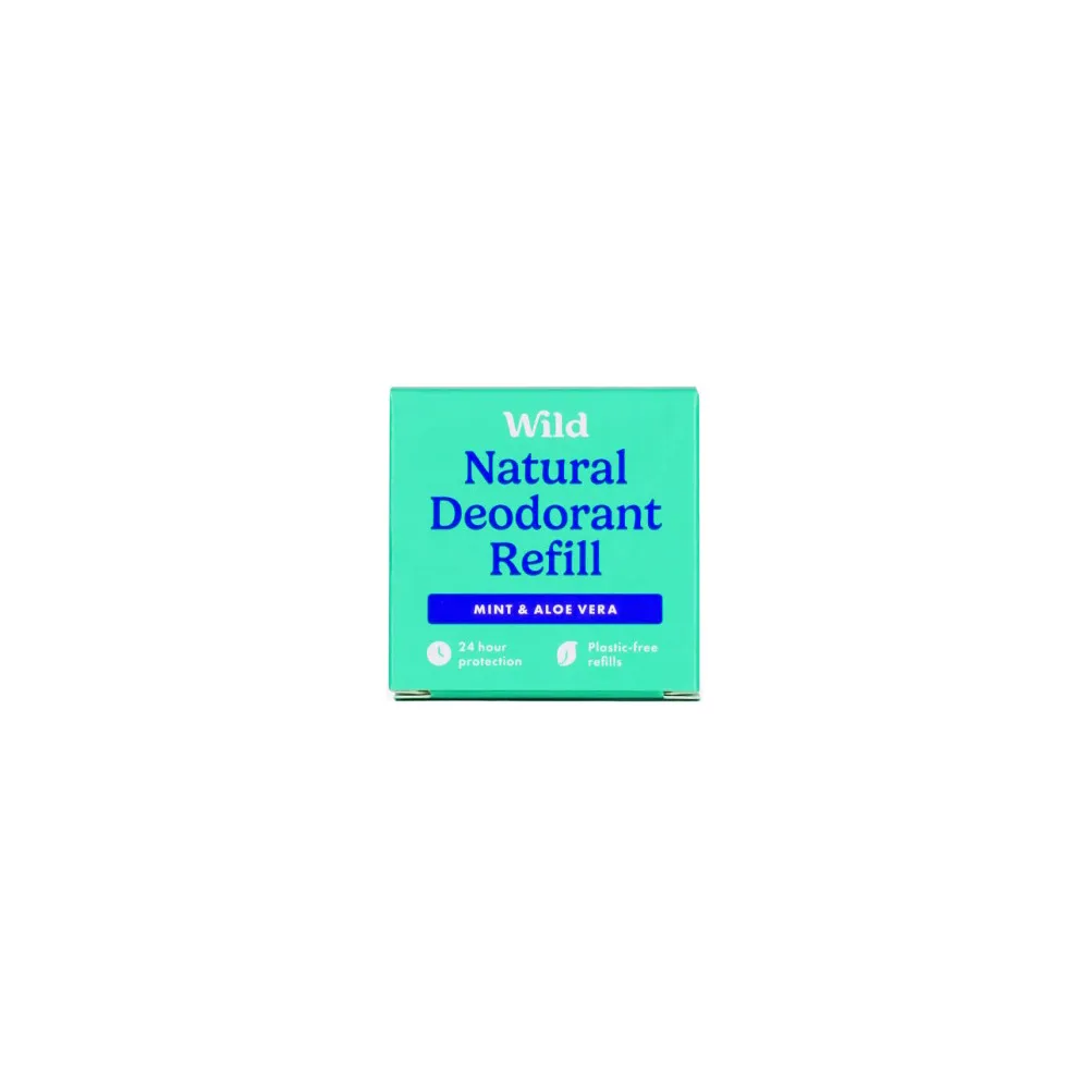 Wild Natural Deodorant Refill Mint & Aloe Vera - 40 g.