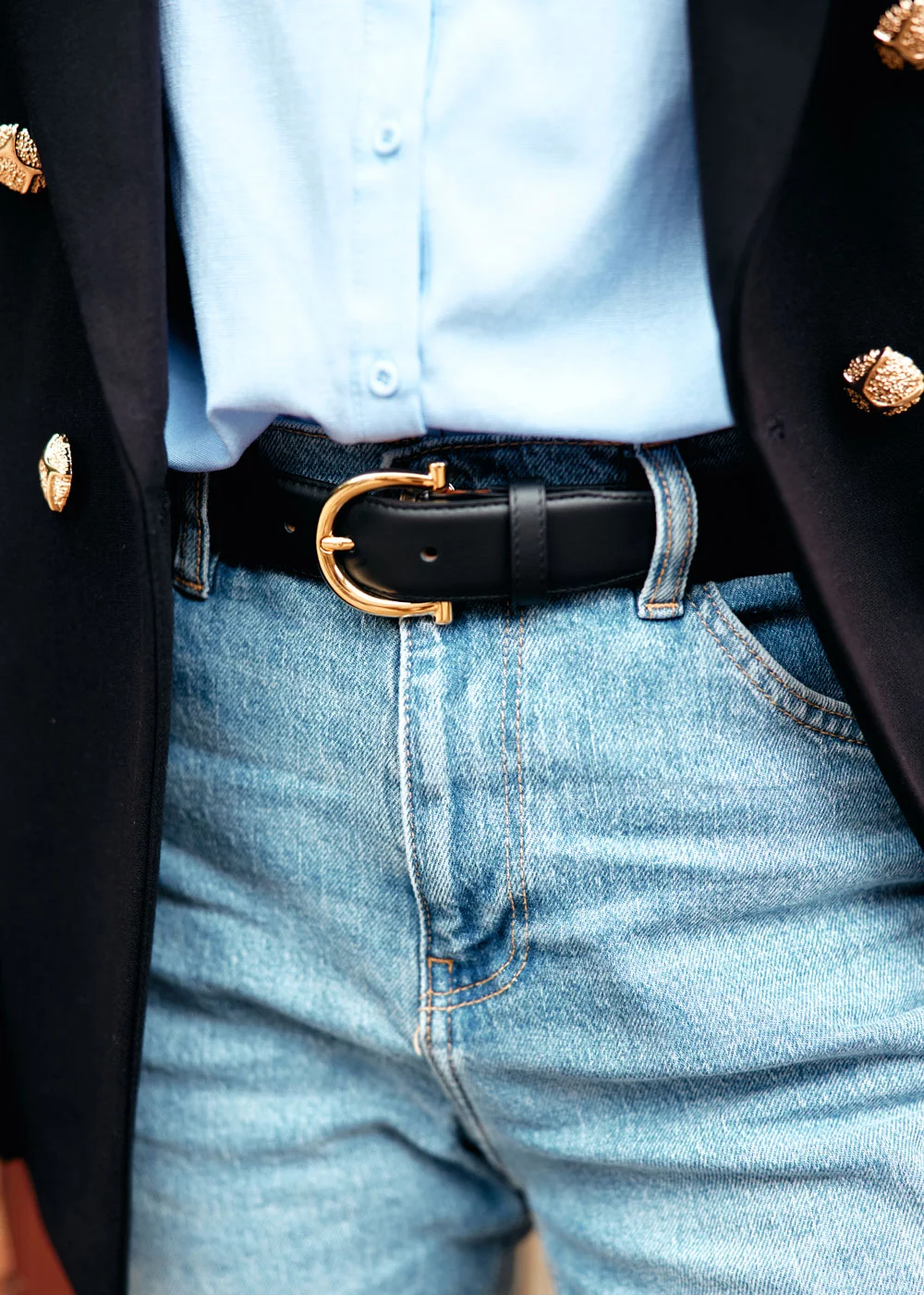 CEINTURE OLGA CUIR NOIR