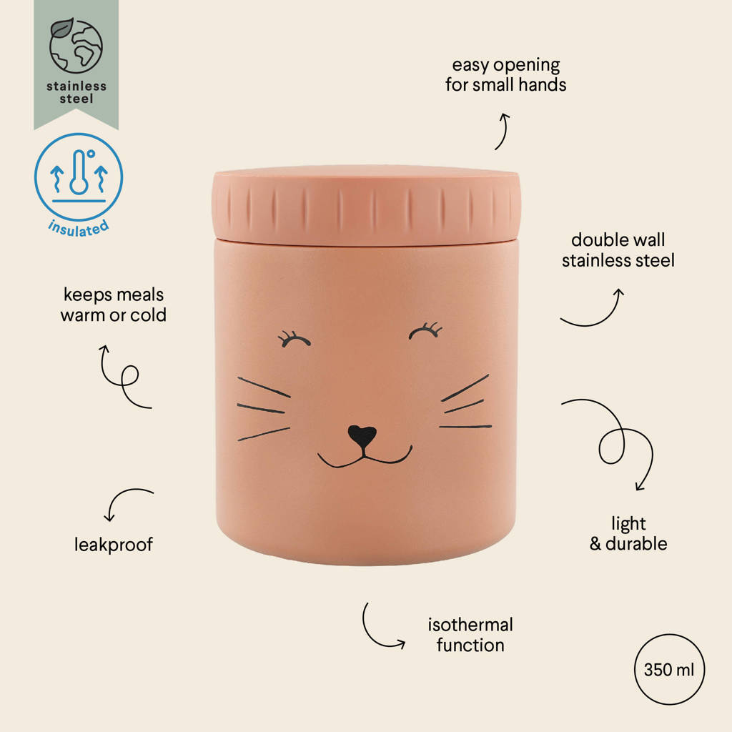 voedselpot Mrs. Cat oudroze