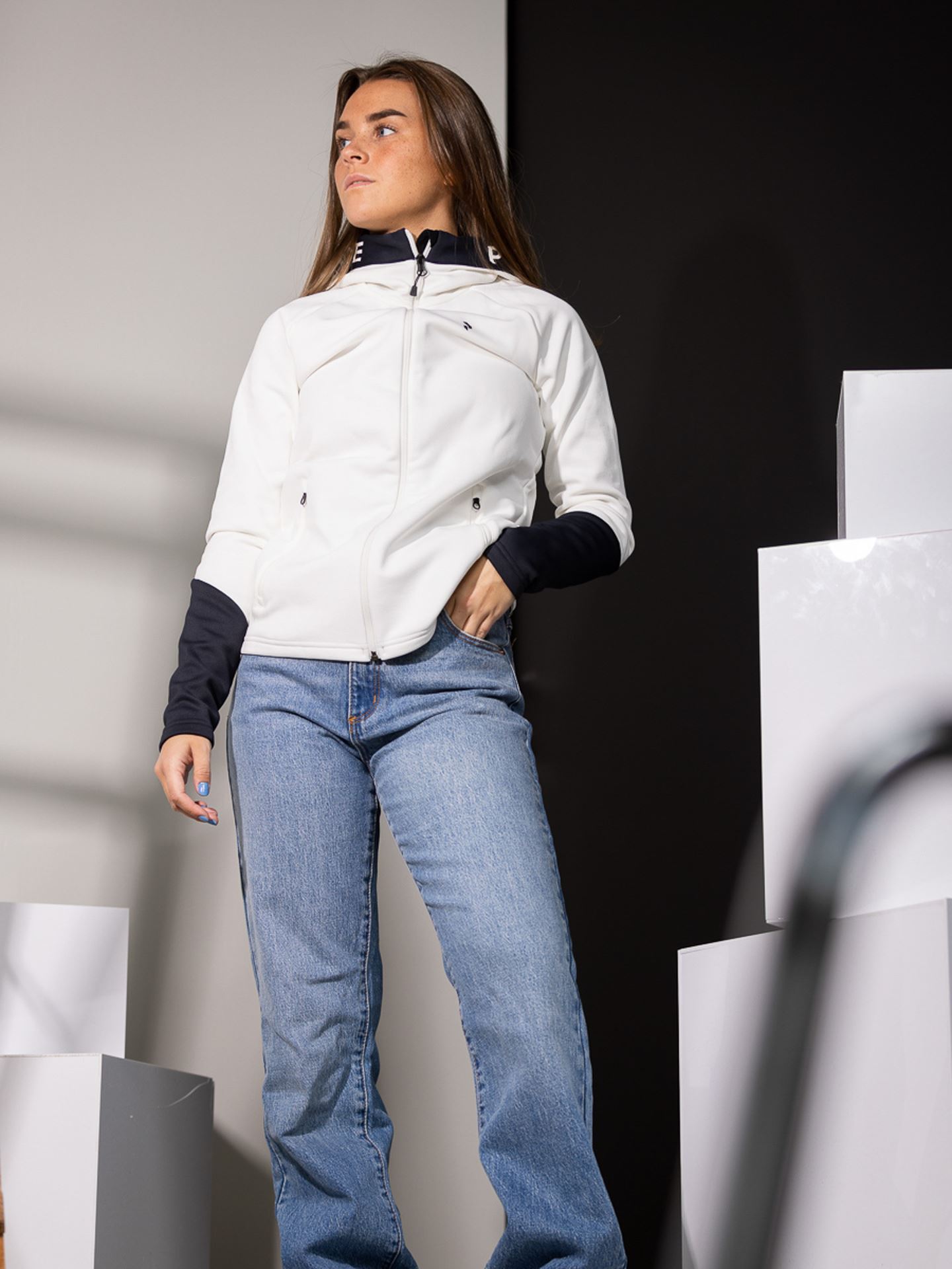 W Rider Zip Hood Jacket