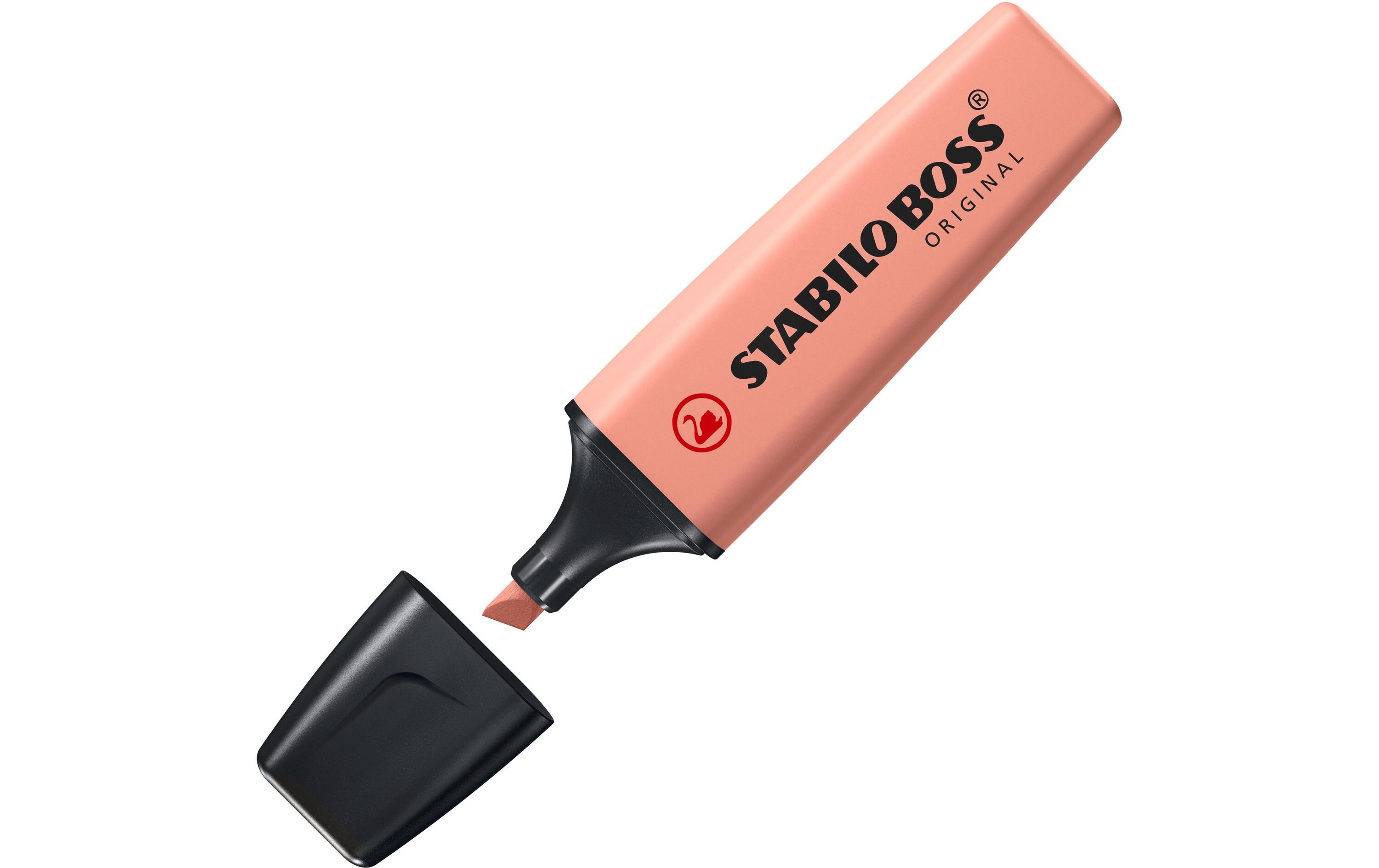 Textmarker BOSS ORIGINAL NatureColors 4er SetLeuchtmarker mit Keilspitze