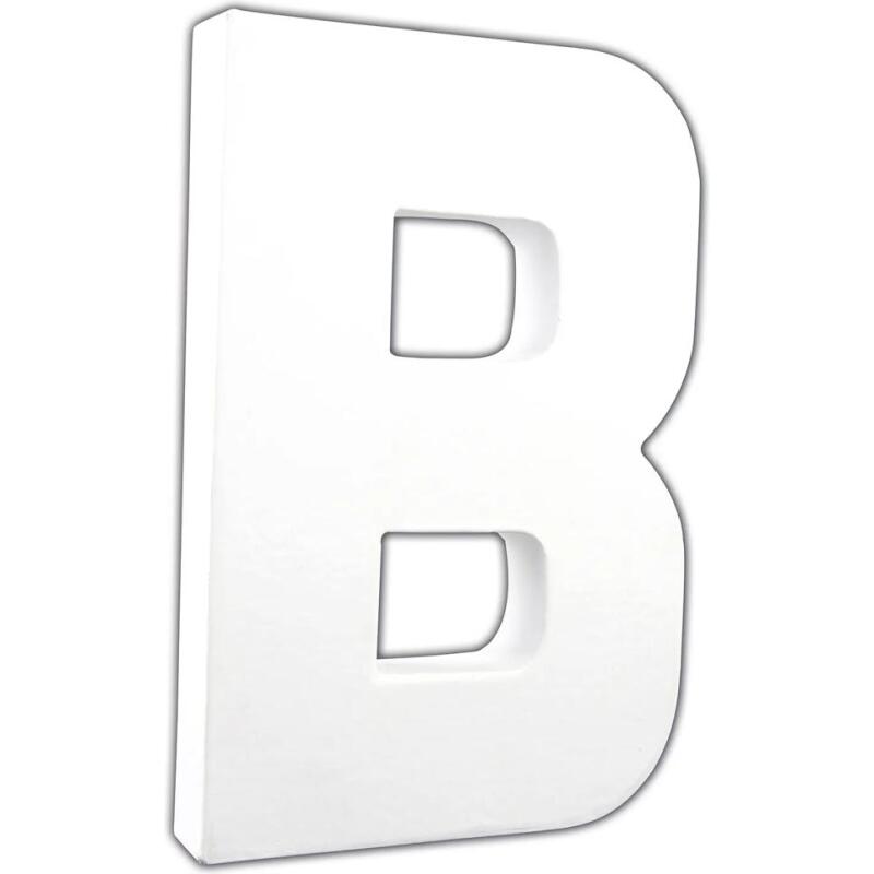 Lettre B 20,5cm - Blanc