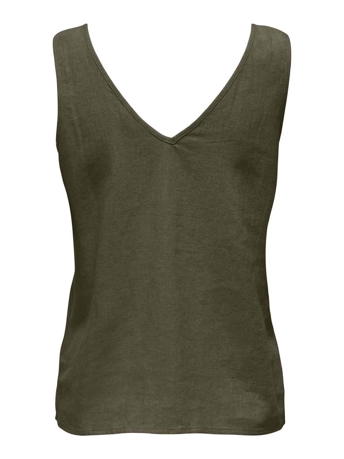 Jacqueline De Yong  Say Linen V-Neck Top