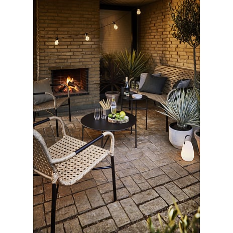 Altea bord Ø70 x H35 cm, rundt - sort