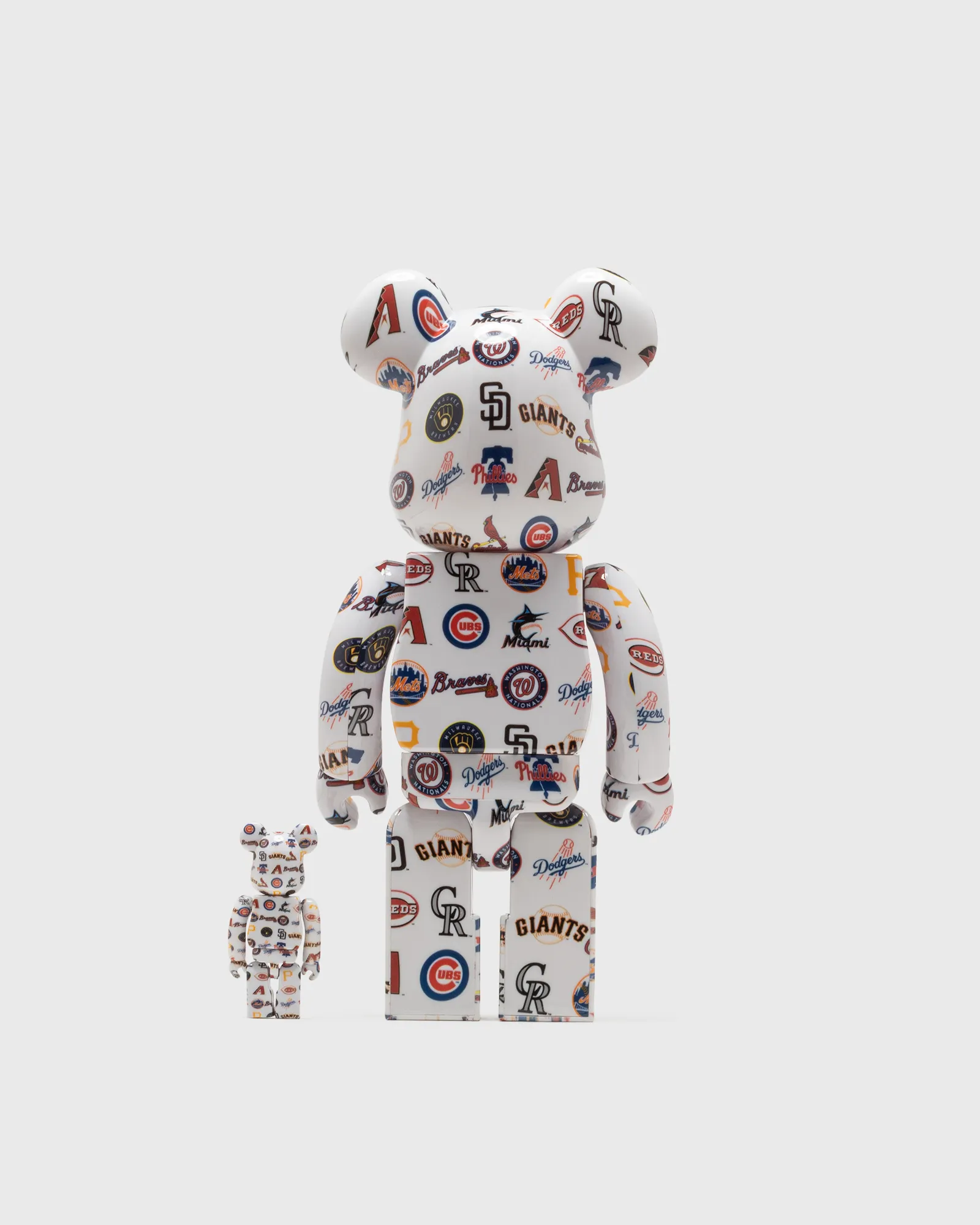 MEDICOM BEARBRICK 400% MLB NATIONAL LEAGUE 2-PACK