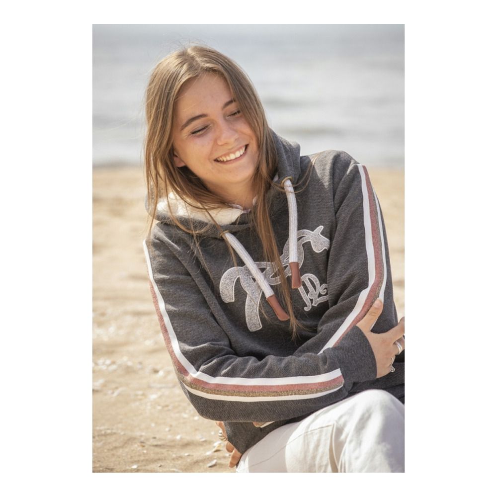 Pénélope KATHYA - Sweat Femme gris fonce