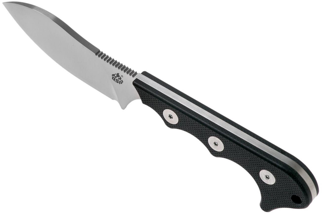 QSP Knife Neckmuk QS125-A Black G10 nekmes