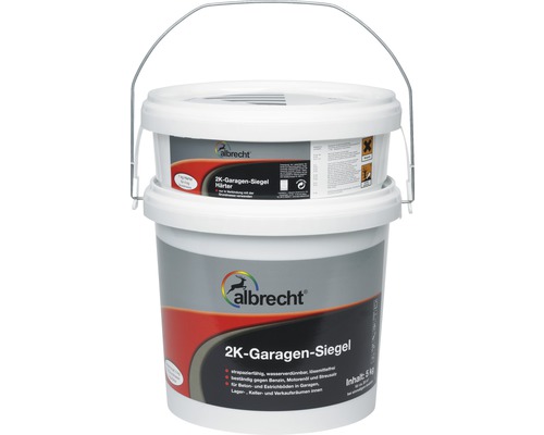 2K - Garagekit Albrecht RAL 7032 kiezelgrijs glanzend 5 kg