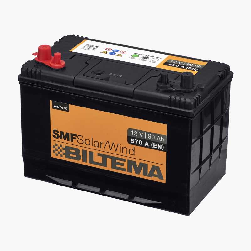 Fritidsbatteri, 12 V, 90 Ah