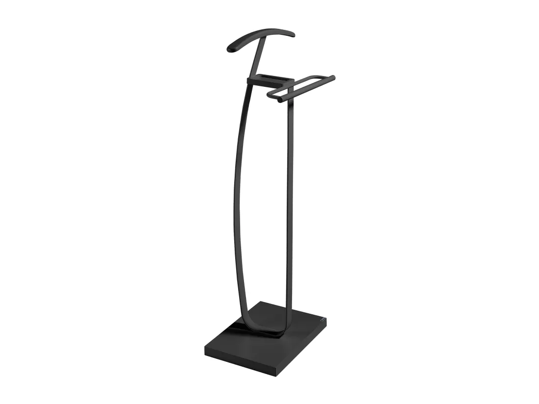 Valet de nuit - H115cm x L48cm x P30cm - hêtre massif gris graphite - City