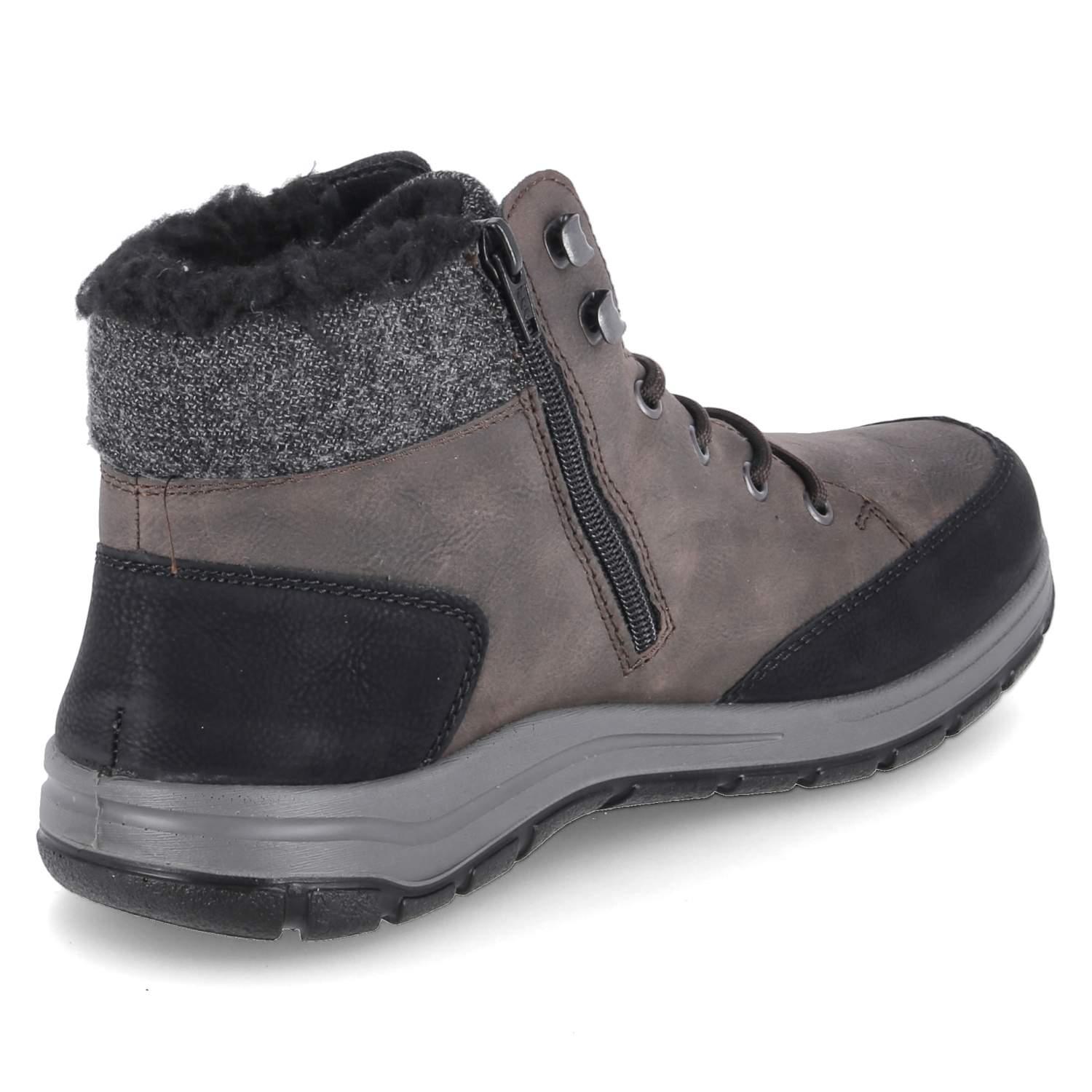 Rieker Winterboots - schwarz/moro/granit