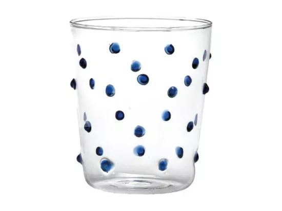 Zafferano Party Tumbler Verre Bleu 45 Cl Set de 6 Pièces en Verre