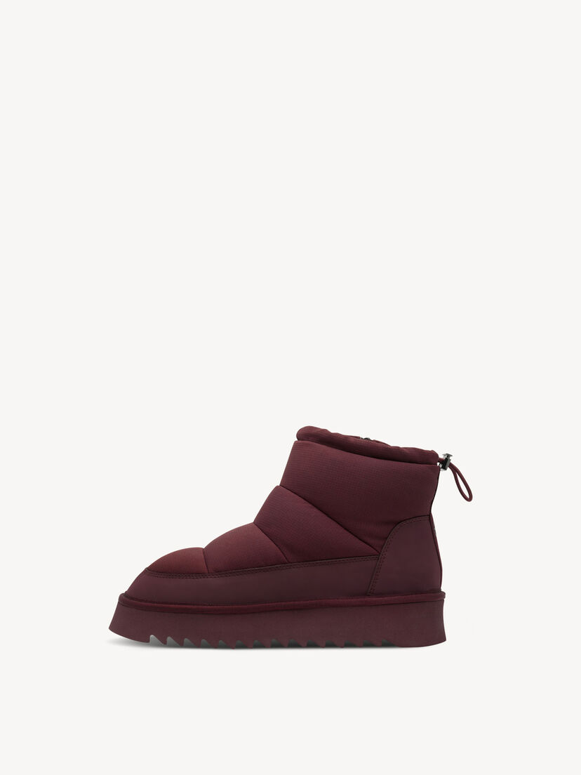 Enkellaarsje - rood warme voering