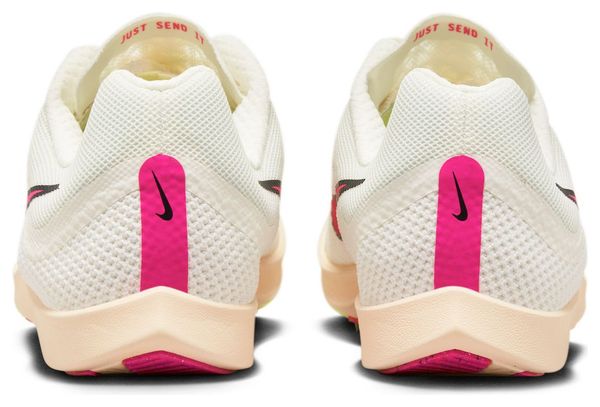 Chaussures d'Athlétisme Unisexe Nike Zoom Rival Distance Blanc Rose Jaune