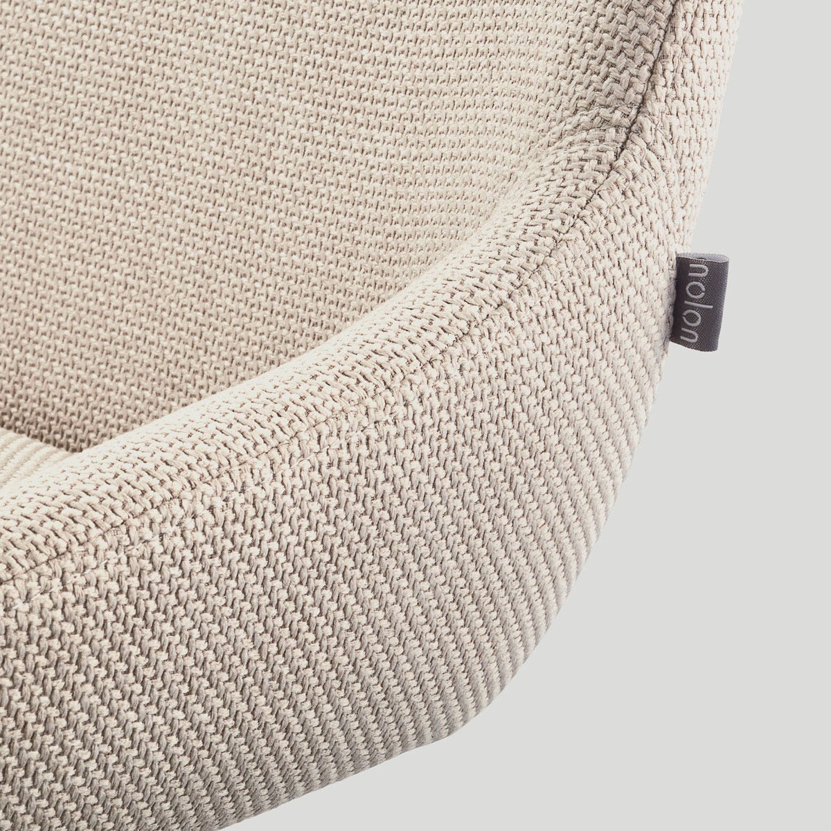 Nolon Nout-Isa Bureaustoel Beige - Stof - Wit Onderstel