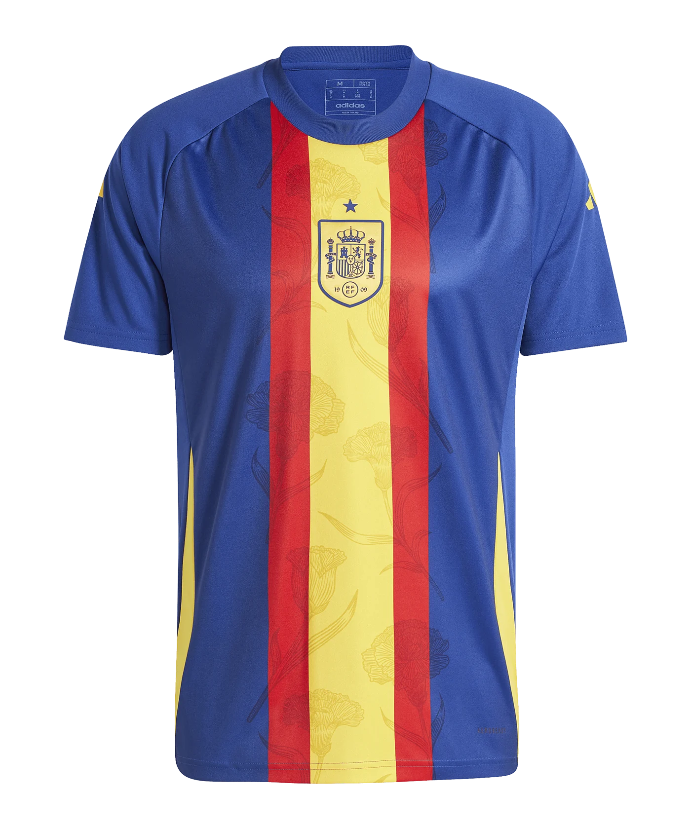 adidas Spanien Prematch Shirt EM 2024 Blau