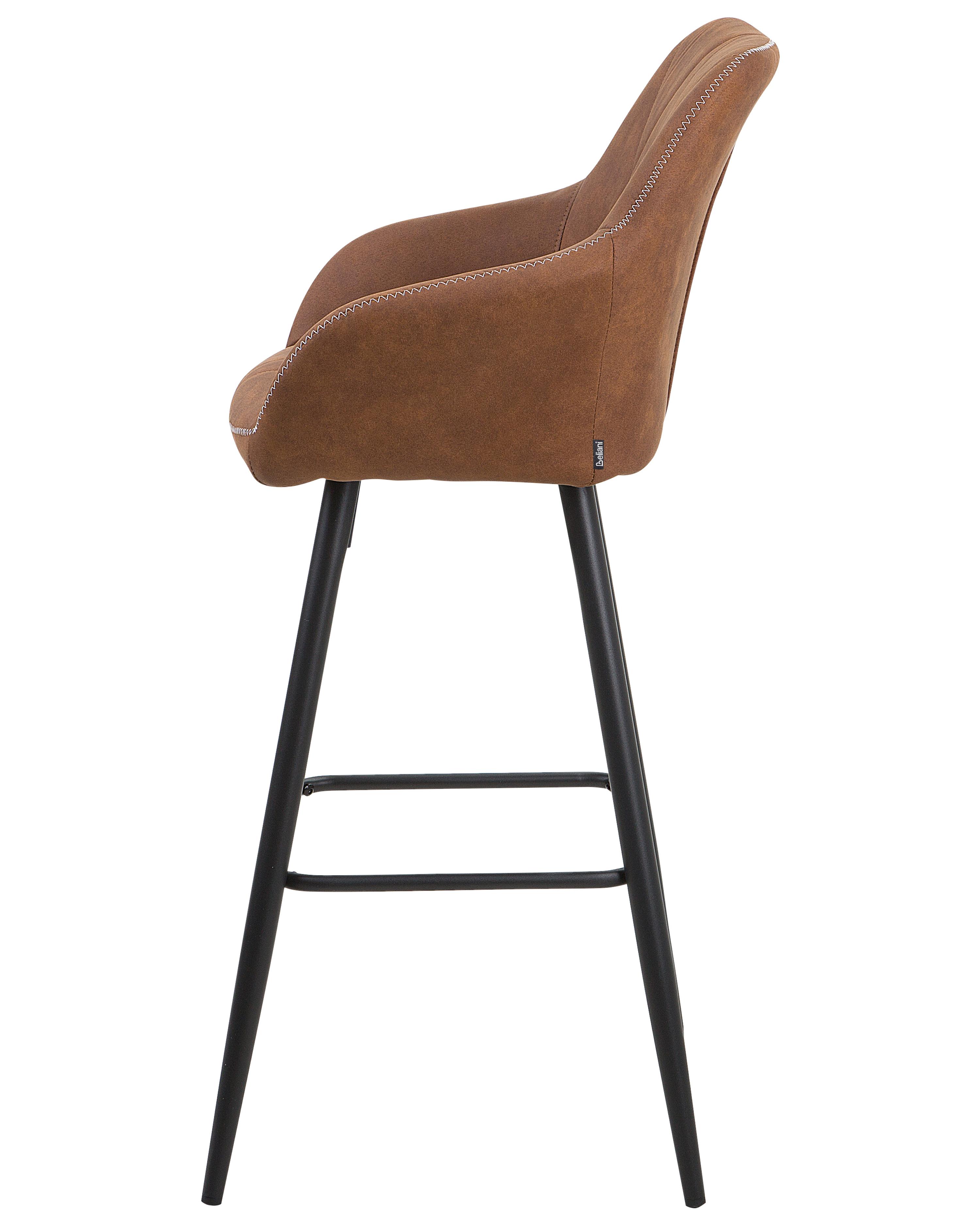 Set van 2 barstoelen DARIEN Goudbruin
