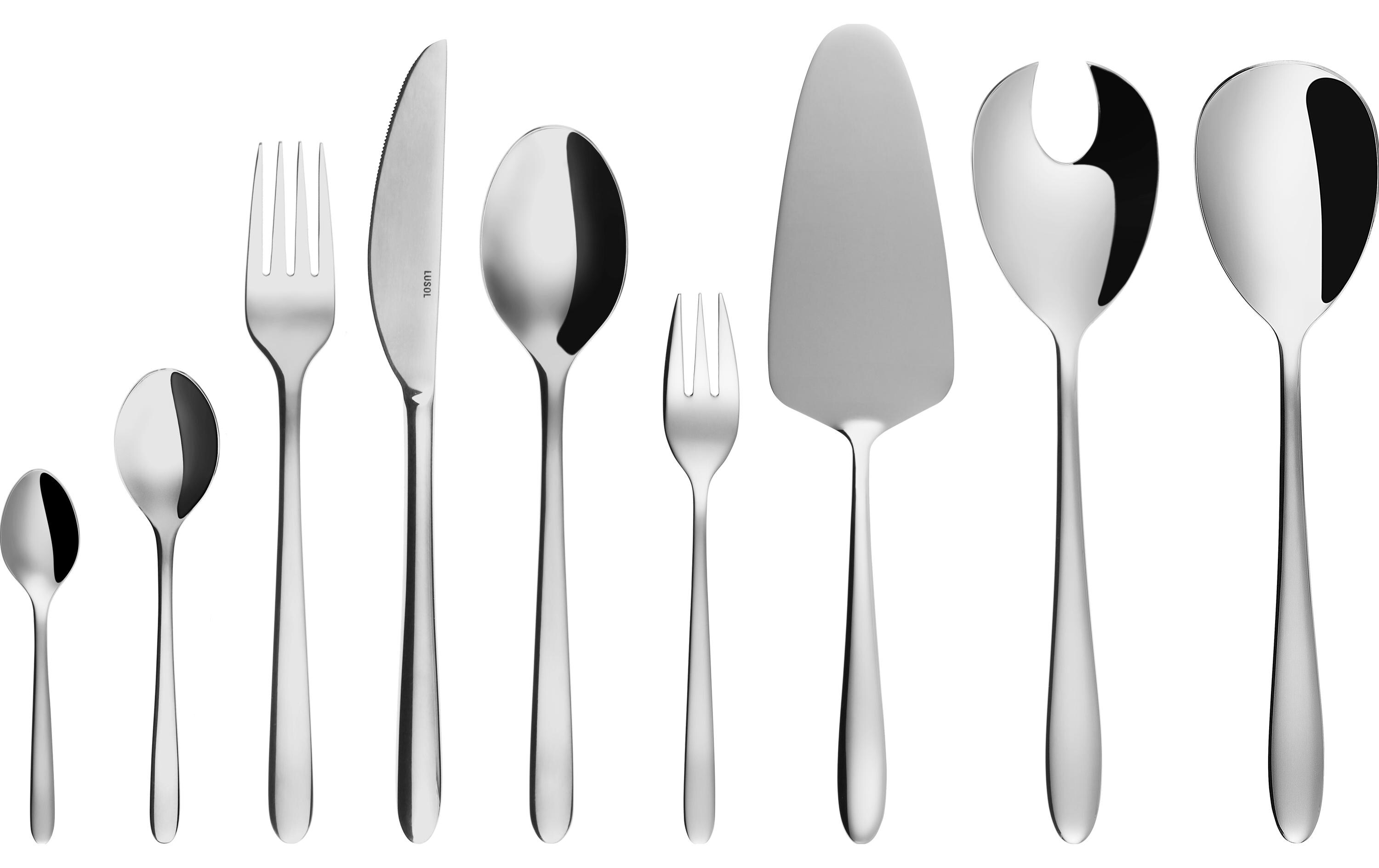Besteck-Set Montreal 39-teilig, Silber<br>Essbesteck-Set