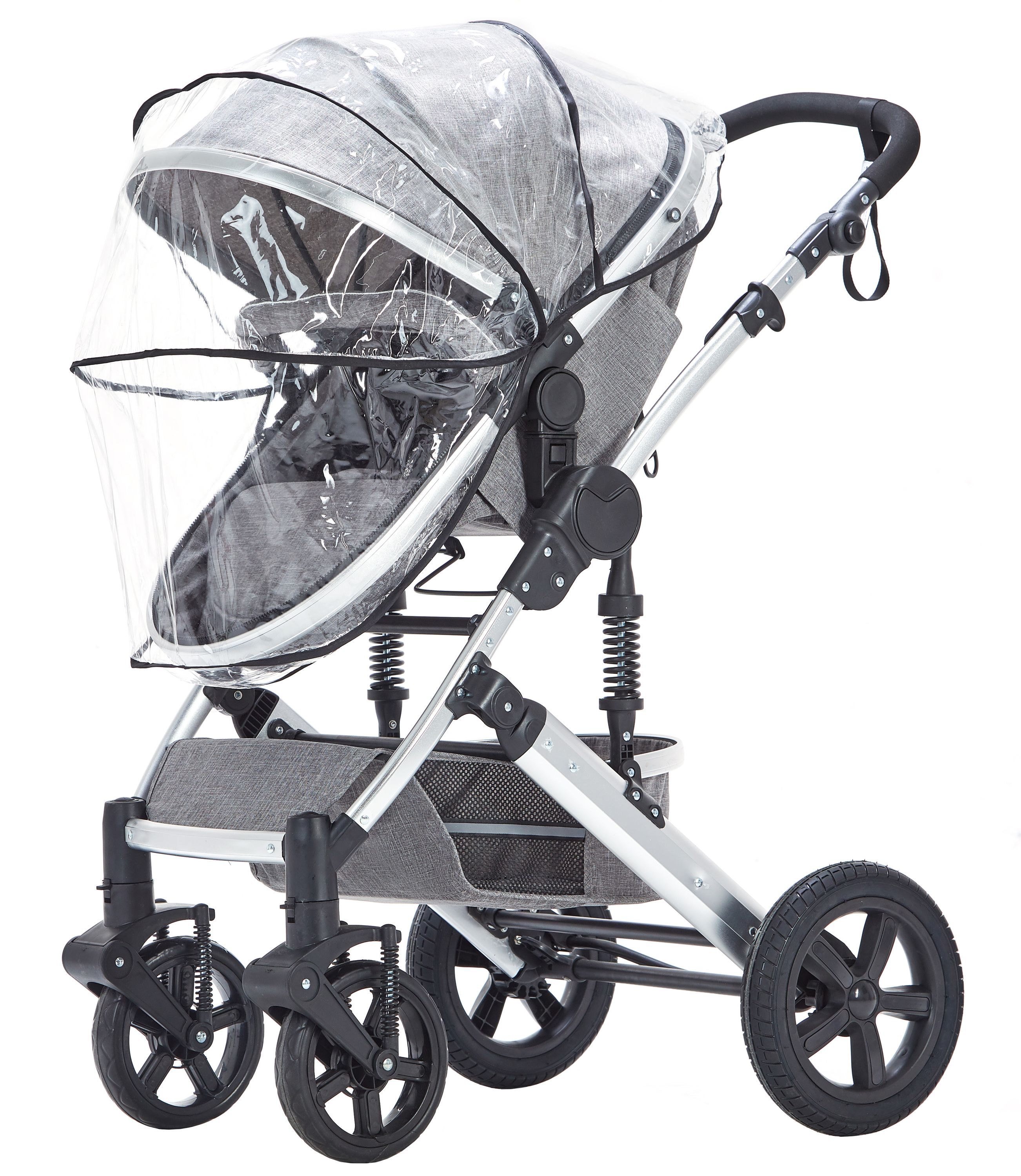 Kinderwagen COZY 2-in-1 grau/silber