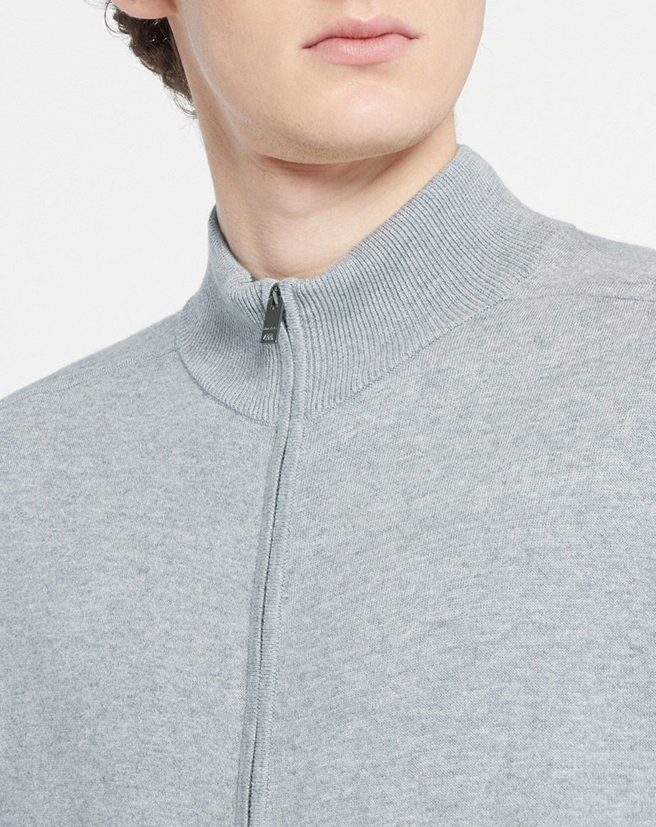 Hackett London Gilet Jersey zippé gris
