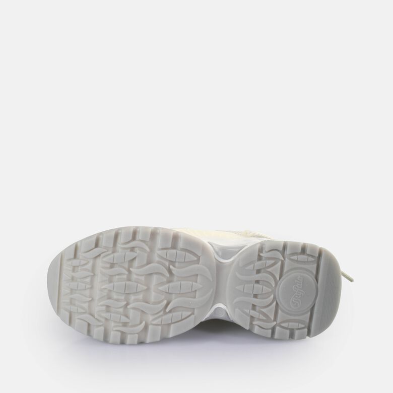 Triplet Lace Baskets basses véganes, blancargenté