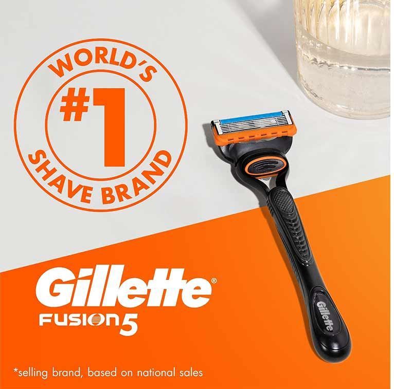 Gillette - Fusion 5 - Scheerset - Houder & 5 Navulscheermesjes