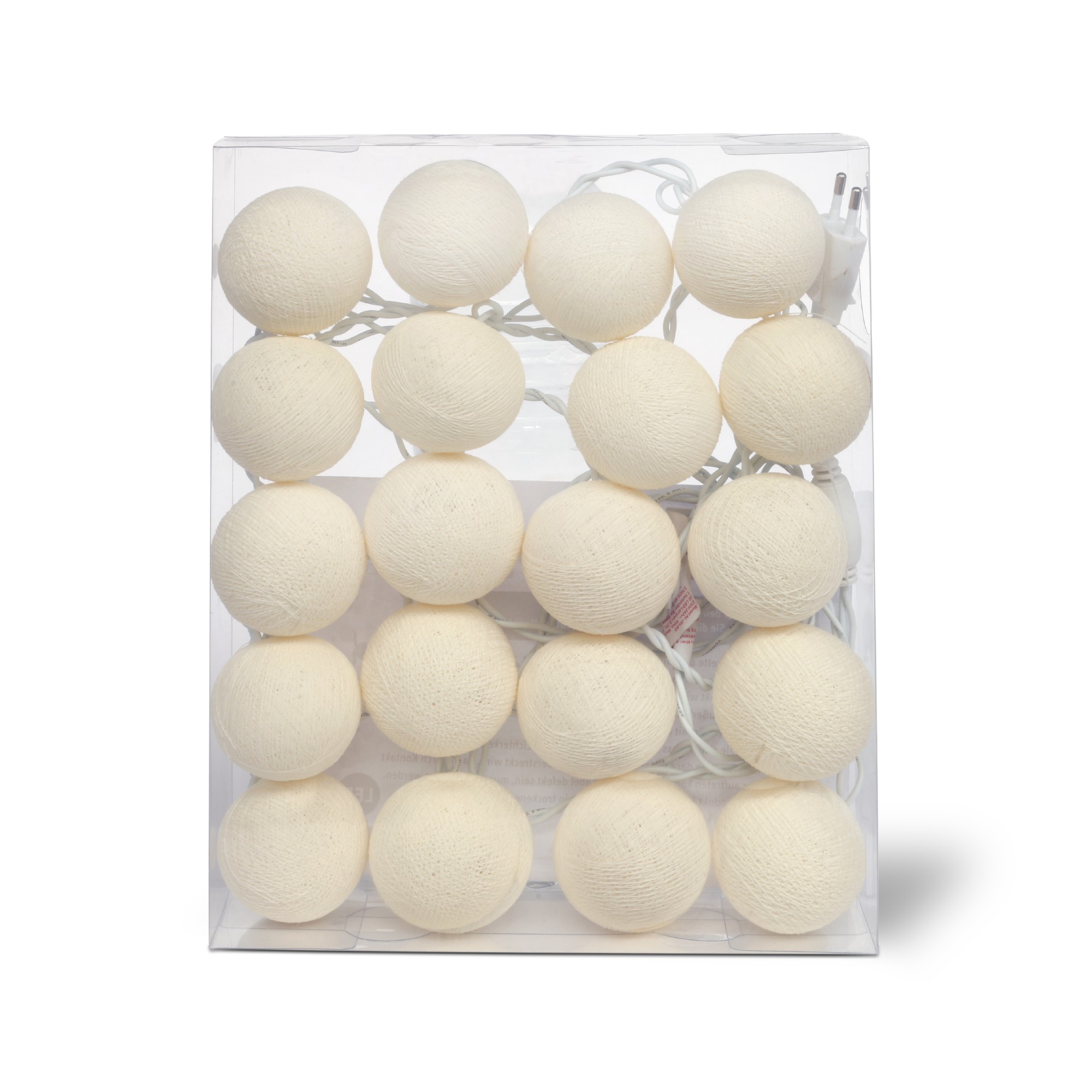 Lichterkette 20er Ping Pong, montiert, LED, natural, L 320 cm von fischer's lagerhaus