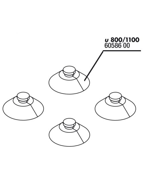Jbl Proflow U800\/1100 Zuignappen - Waterpompen - 20 mm 4 stuks