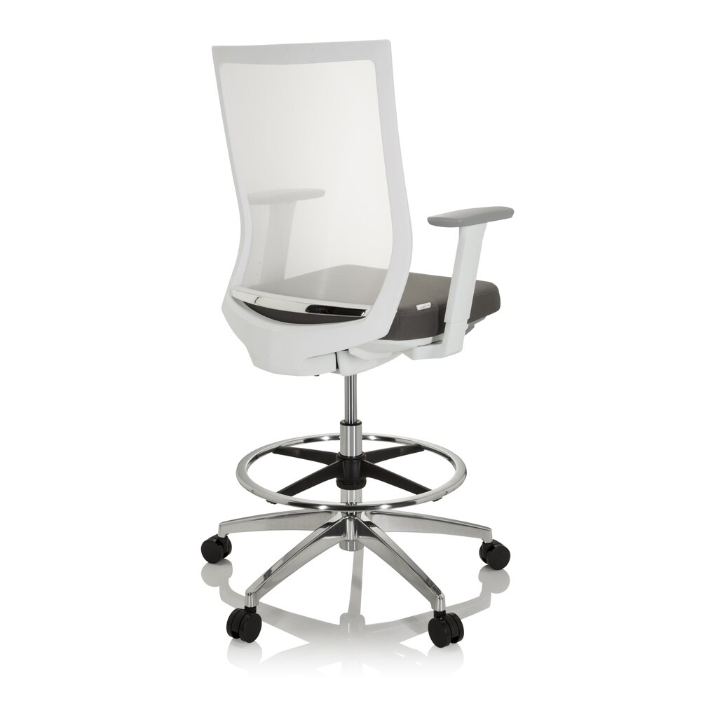 Counterstuhl ASPEN WORK W Stoff/Netzstoff mit Armlehnen (höhenverstellbar) hjh OFFICE