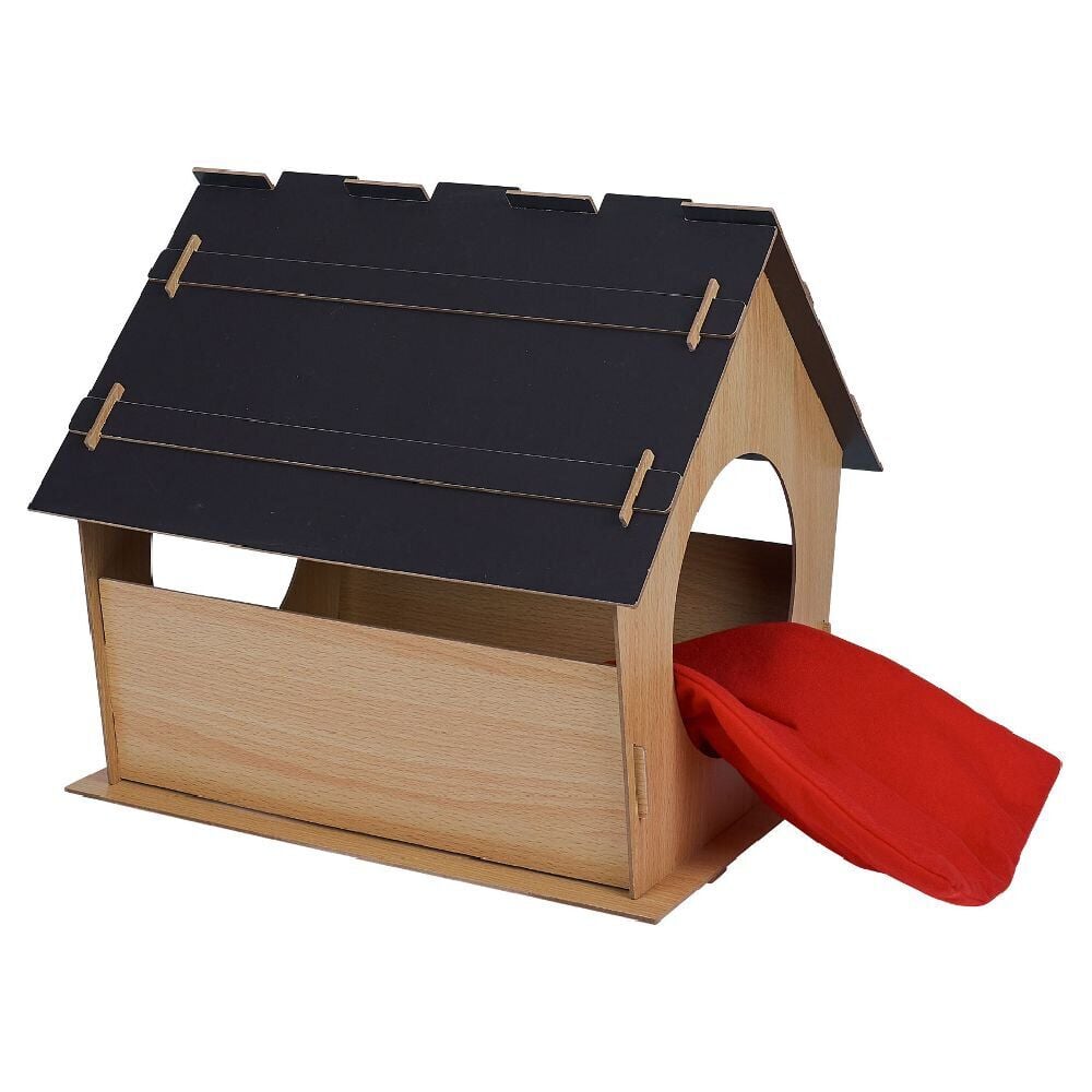 Maison pour chat avec coussin 40xH43x45cm