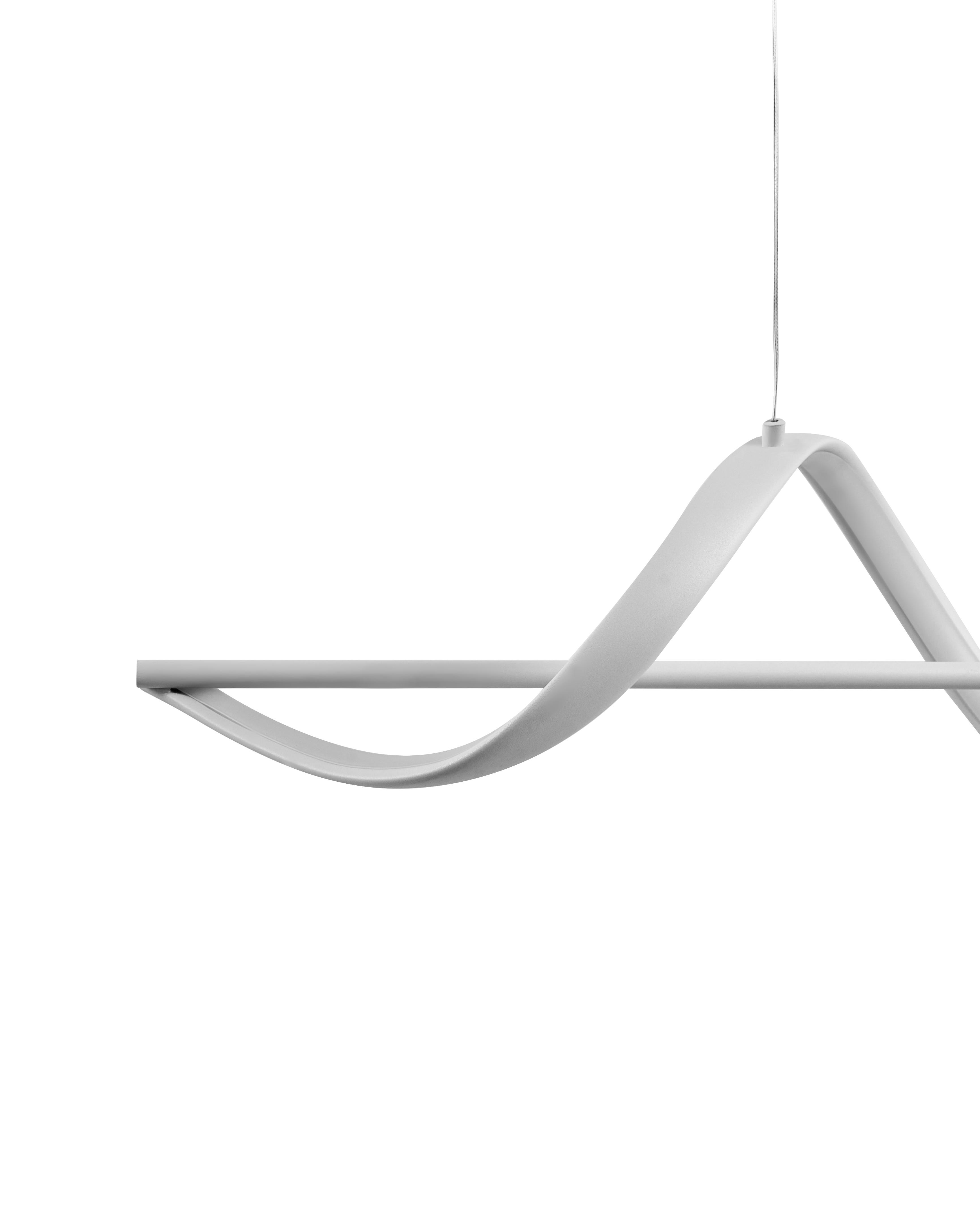 LED hanglamp KHUTTI met afstandsbediening met dimmer Metaal Wit