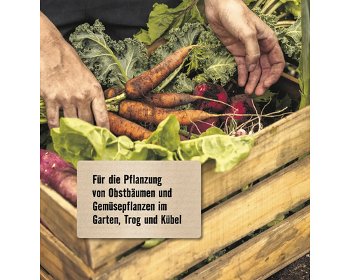 FloraSelf Nature turfvrije potgrond voor groente en fruit met biochar, 20 L