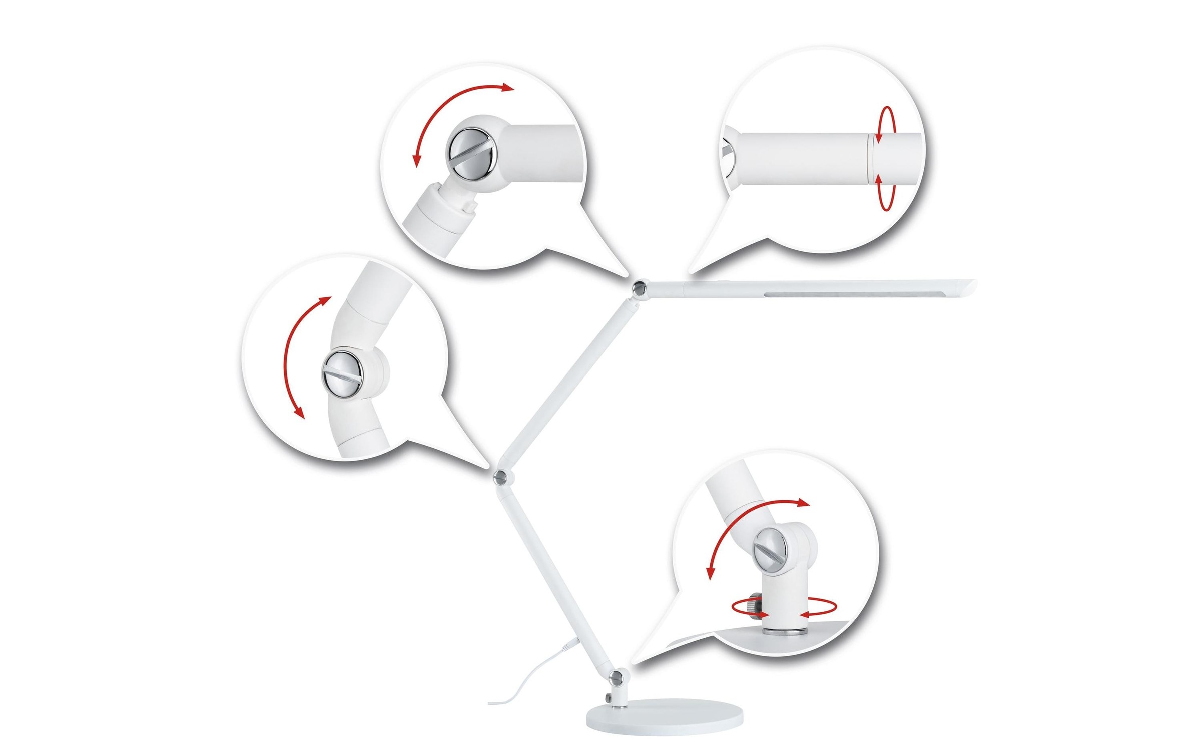 Paulmann Tischleuchte »FlexBa« Kaltweiss | Neutralweiss | Tageslichtweiss | Warmweiss