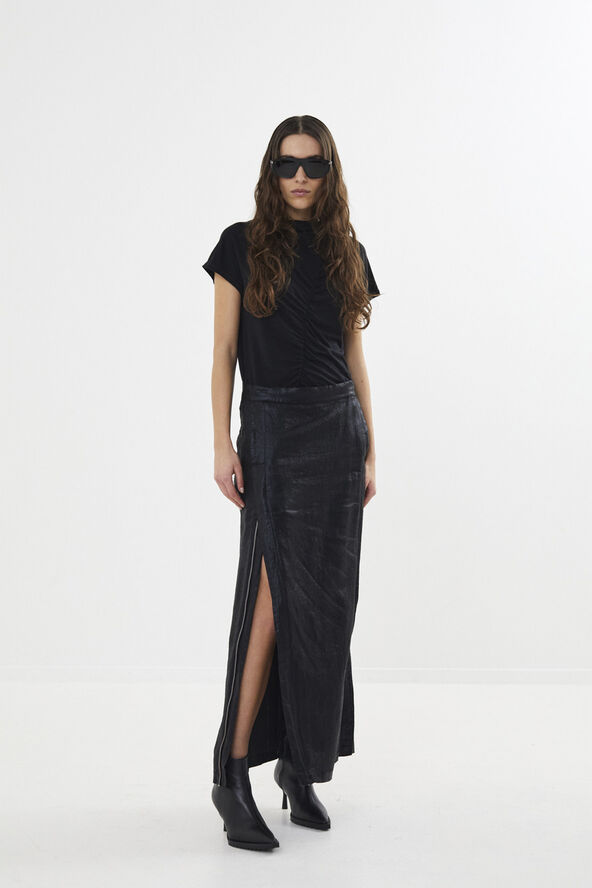 Rabens Saloner Glazed skirt - Naline Black