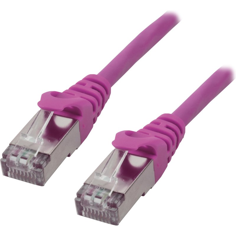 MCL Cable RJ45 Cat6 5.0 m Rose câble de réseau 5 m F/UTP (FTP)