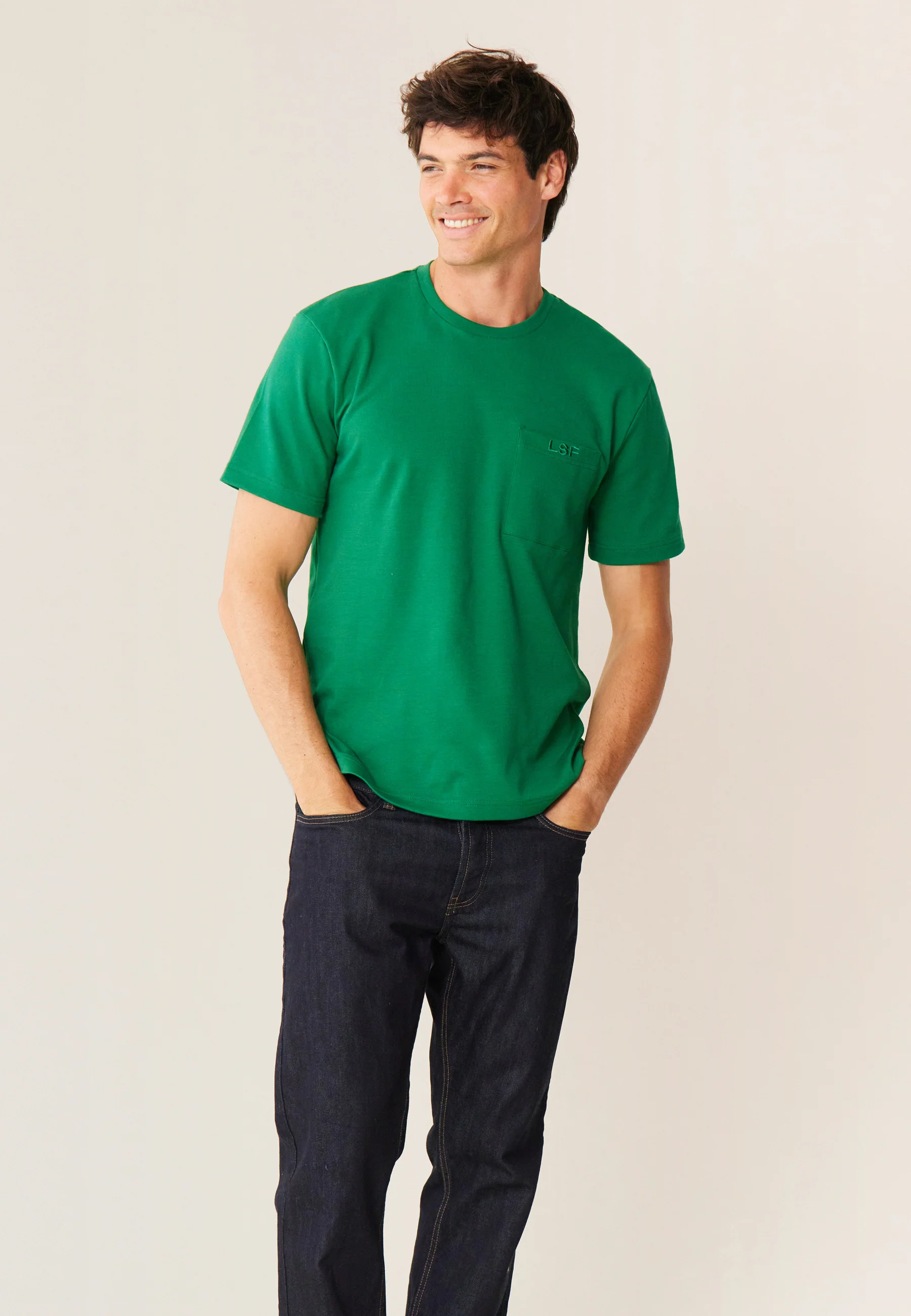 T-shirt Homme en coton-Sasha Epicéa