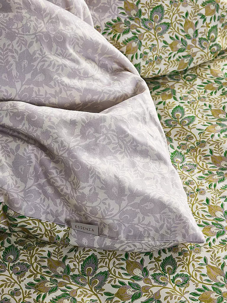 ESSENZA Satin Bettwäsche LEVINE 70x90cm/140x200cm Vanilla hellgrün