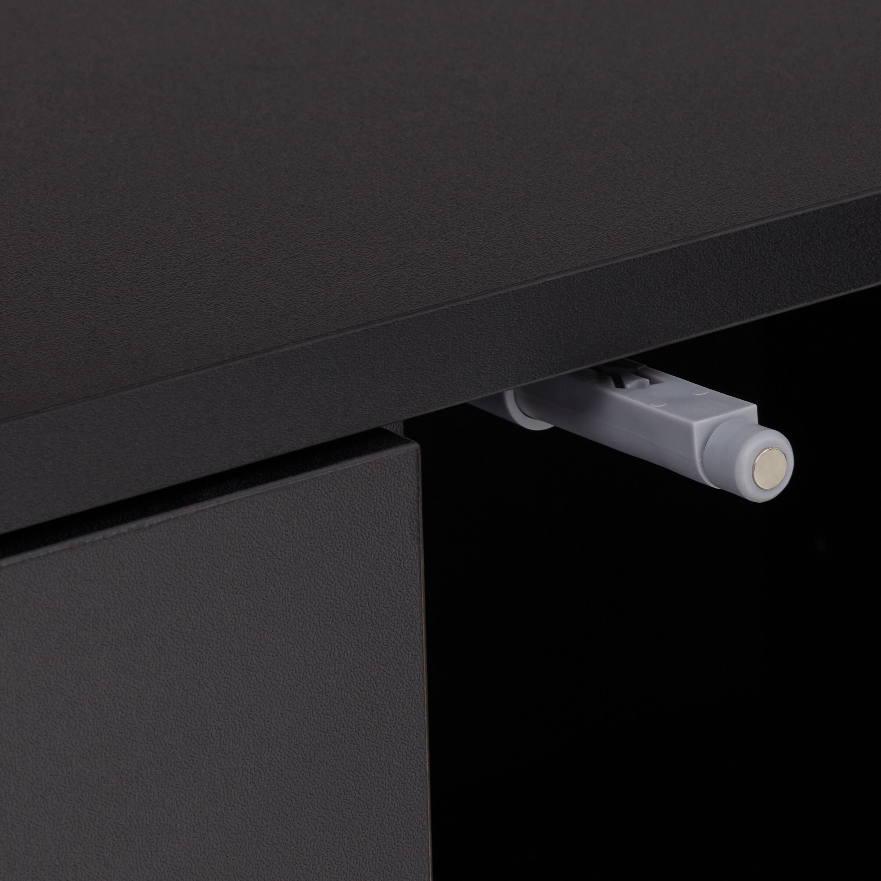 JEREMY Sideboard - Schwarz / B: 120.0 cm x T: 40.0 cm x H: 82.0 cm