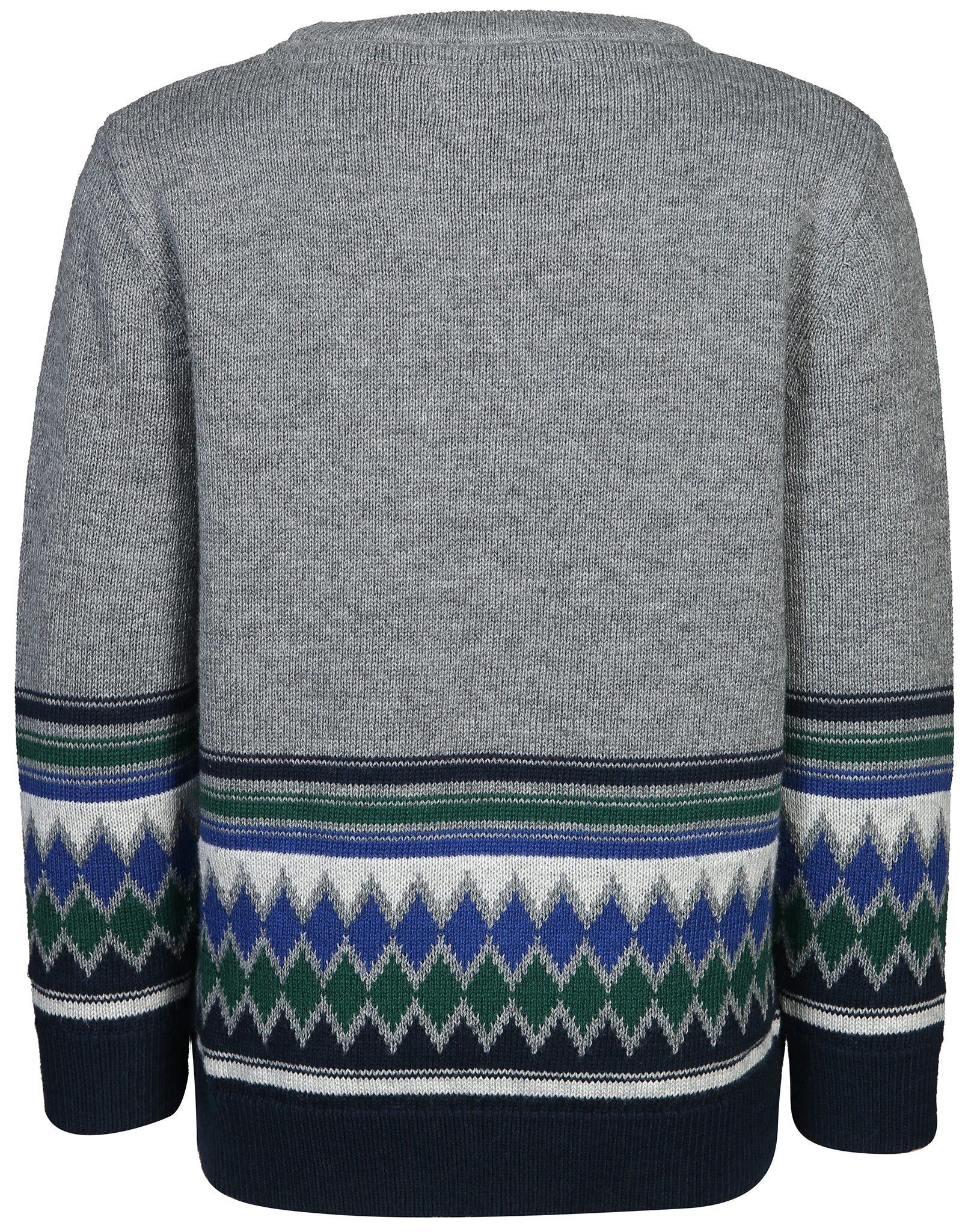 Strickpullover PATTERN in grau meliert