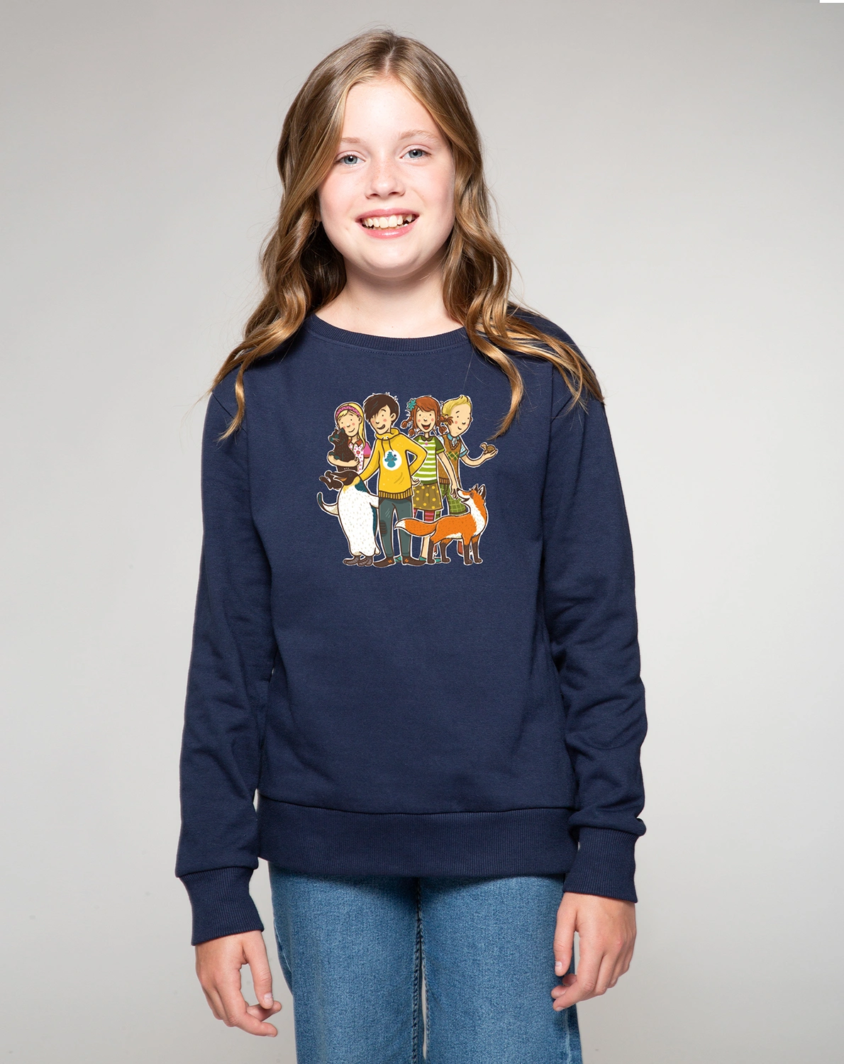 Sweatshirt FREUNDE - SCHULE DER MAGISCHEN TIERE in dunkelblau
