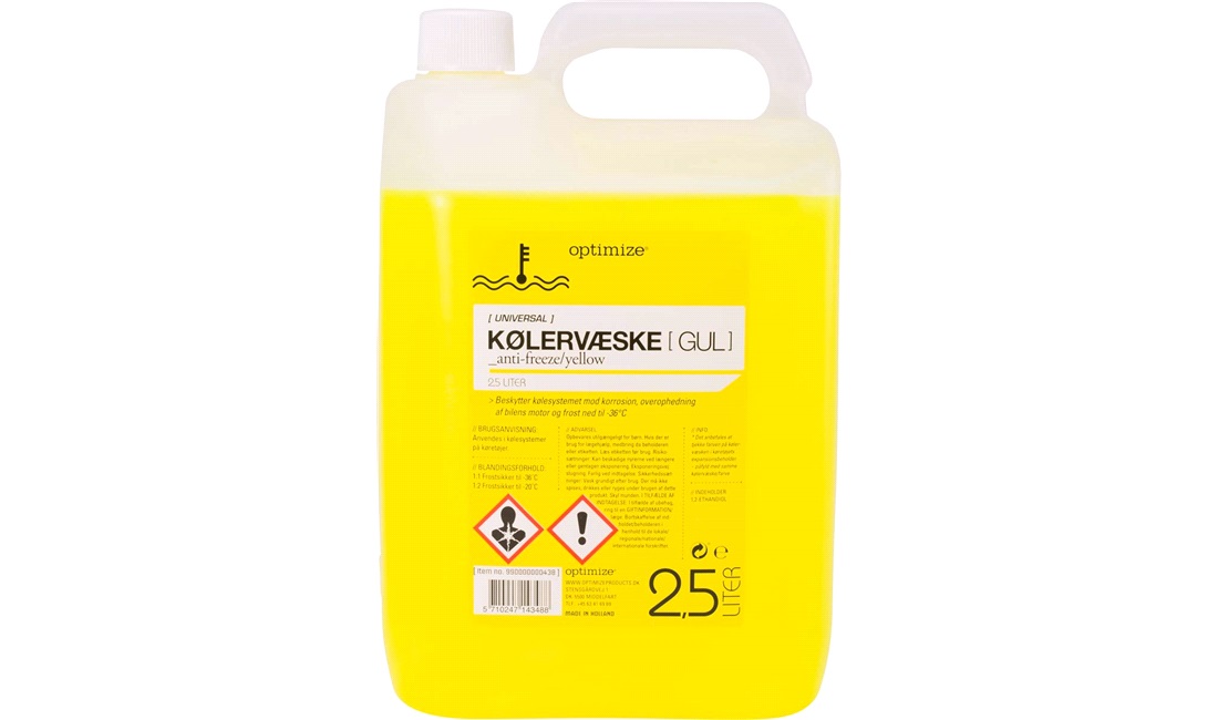 Kølervæske Gul 2,5L Optimize