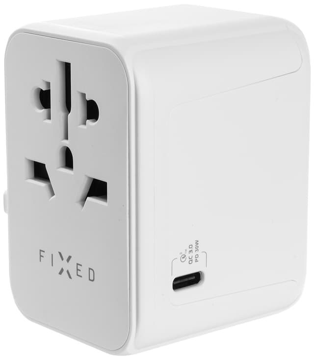 Fixed World 30W rejseadapter (hvid)