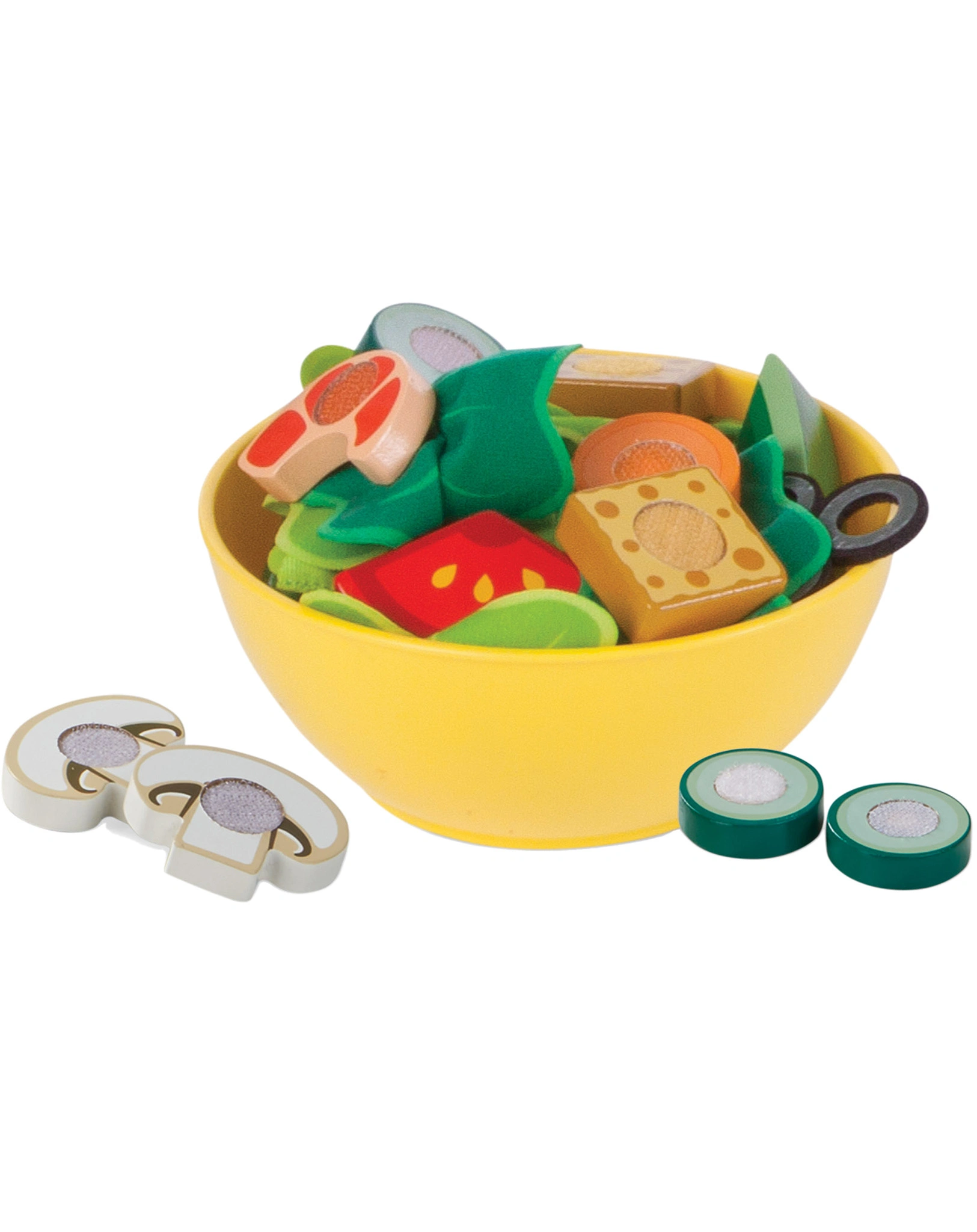 Spiel-Lebensmittel GARTENSALAT aus Holz
