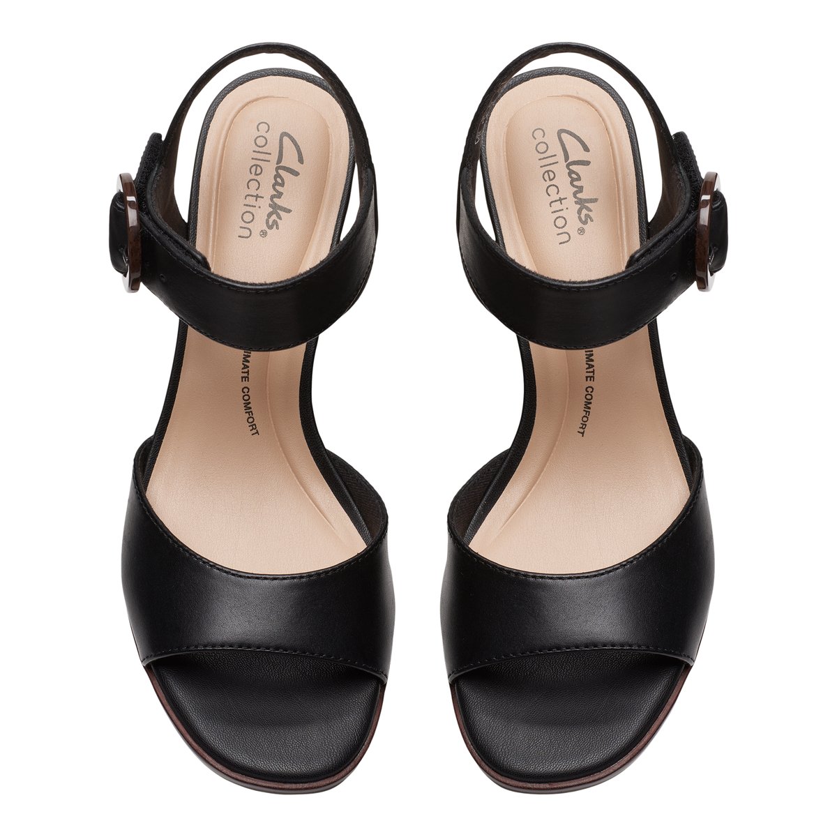 CLARKS-Ambyrlyn_rby-Sandales à talon - Talon bloc - Noir