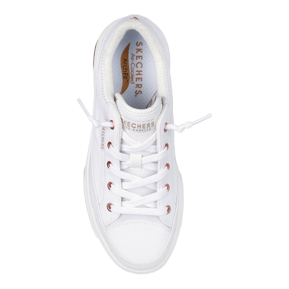2X les points-Arch_meet_ya-Baskets - Talon plat - Blanc