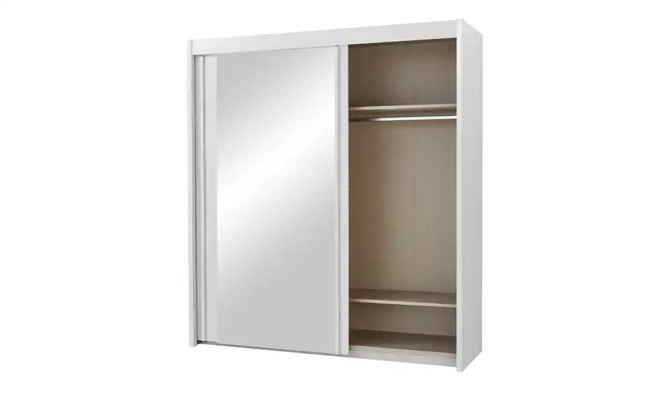 Schwebetürenschrank 3-türig Imperial 201 cm Weiß mit Spiegel