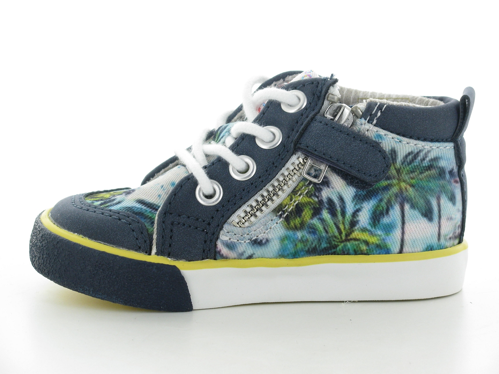 Shoopom-BB ZIP BASKET PRINT Matières combinées Multi Bleu