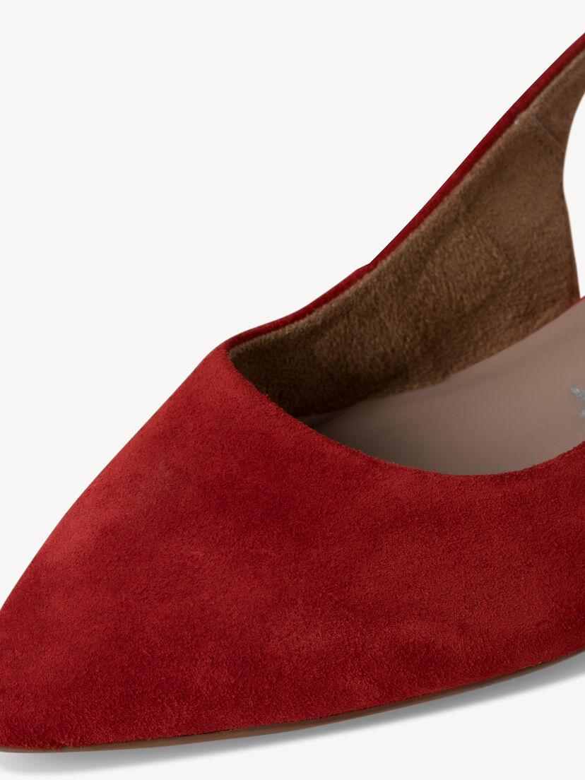 Leren Slingpumps - rood