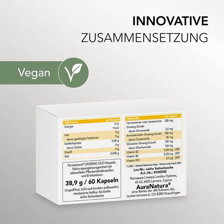 Fermentura Ginseng Duo Kapseln, 60 St